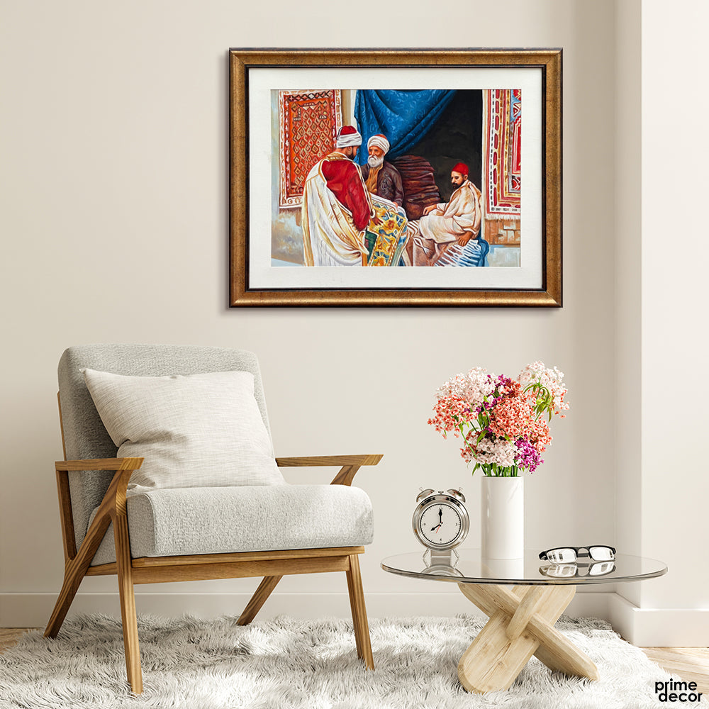 Persian Carpet Seller | Handmade Painting - Prime Décor