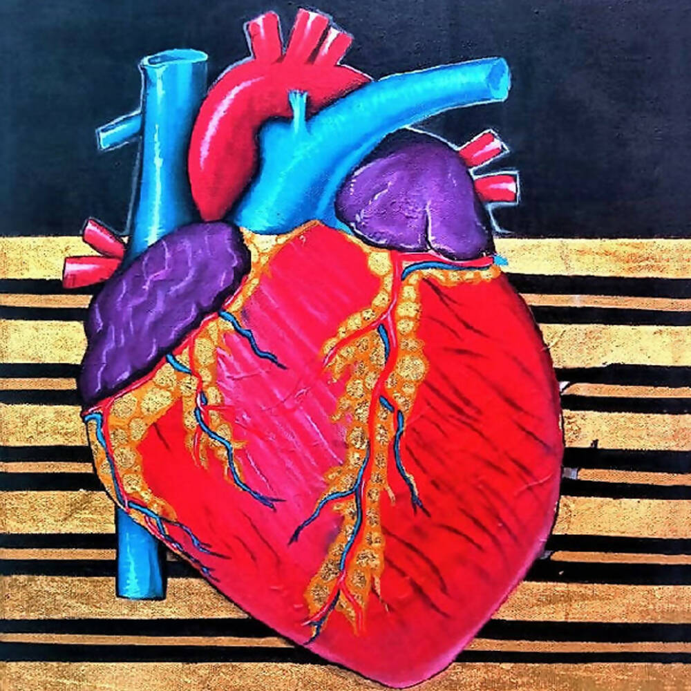 Human Heart | Handmade Painting - Prime Décor